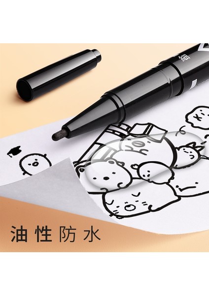 10 Adet Karışımı Tarzı Et Ikiz Ucu Renkli Kalıcı Sanat Işaretleyiciler Kalemler Ince Nokta Su Geçirmez Yağlı Siyah Mürekkep Eskiz Defteri Boyama Okul Malzemeleri (Yurt Dışından) fırsatları