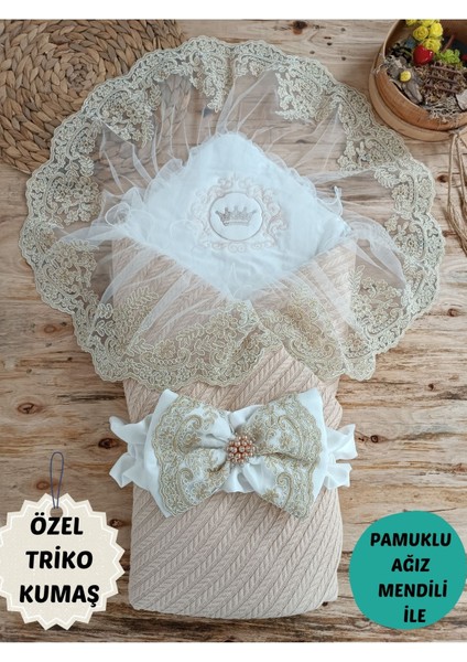 Triko Örgü Bebek Kundağı Unisex Bebek Dış Kundak Battaniyesi Hastane Çıkışı Kundak Battaniye