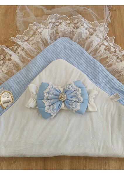 Triko Örgü Bebek Kundağı Unisex Bebek Dış Kundak Battaniyesi Hastane Çıkışı Kundak Battaniye