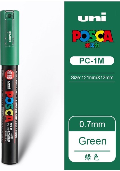 Yeşil Stil Mitsubishi Uni Pc-1m Boya Marker Kalem-Geniş Tipcolors Mevcut Marker Yazma Malzemeleri Ofis Okul Malzemeleri (Yurt Dışından)