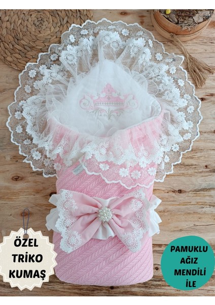 Triko Örgü Bebek Kundağı Unisex Bebek Dış Kundak Battaniyesi Hastane Çıkışı Kundak Battaniye