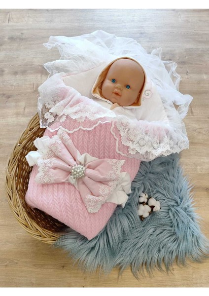 Triko Örgü Bebek Kundağı Unisex Bebek Dış Kundak Battaniyesi Hastane Çıkışı Kundak Battaniye fırsatları