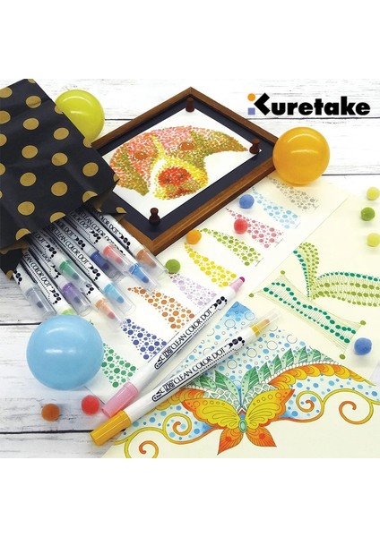 No.80 Tarzı 1 Adet Japonya Kuretake Zig Tc Çift Kafa Yuvarlak Nokta Suluboya Kalem Günlük Kalem Kawaii Işaretleyici Kalem Sanat Malzemeleri (Yurt Dışından) modelleri