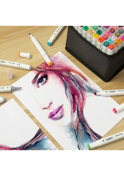Bg7 Stili Marker Kalemler Çift Uçlu Renkli Sanatçı Işaretleyiciler Sanat Kroki Boyama Kitapları Için Profesyonel Boyama Manga ve Tasarım (Yurt Dışından)