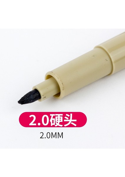 2.0mm Tarzı 1@#gment Liner Pigma Micron Ink Marker Kalem Farklı Uçlu Siyah Fineliner Eskiz Kalemleri (Yurt Dışından)
