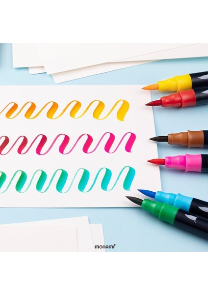 7 Zeytin Tarzı Monami Sulu Boya Fırça Kalem, Suluboya Orta Ince Ikiz Fırça Kalemi Çizim Kaligrafi Boyama Okulu Sanat Tasarımı A6554 (Yurt Dışından) indirimleri