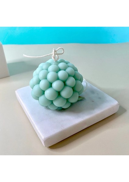 Kanepe Tarzı Yeni Kabarcık Silikon Mum Kalıp Geometrik 3D Top Şekli Piramit Reçine Epoksi Tatlı Kek El Yapımı Kokulu Mum Yapımı Malzemeleri (Yurt Dışından)