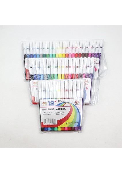 12 Renk Stili Sanat Marker Çizim Suluboya Kalem Renkli Kalem Çocuk Dıy Scrapbooking Marker Kalem Okul Kırtasiye Malzemeleri (Yurt Dışından) fiyatları