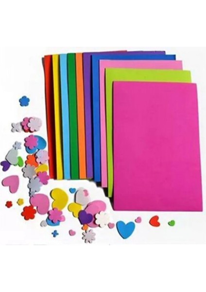 Rastgele Stil 10 Yaprak Çok Renkli A4 Sünger Eva Köpük Kağıt Funky Çocuklar El Yapımı Dıy El Sanatları (Yurt Dışından) fırsatları
