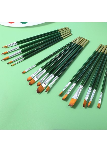 Eğik Stil 6 Sanatçı Suluboya Resim Fırçaları Fırça Yağı Akrilik Flattip Boya Kiti Akrilik Guaj Boyama Fırçası Kalem Sanat Malzemeleri Beraberlik (Yurt Dışından) modelleri