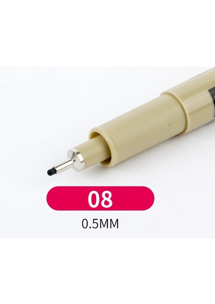 0,5 mm Stili 1@#gment Liner Pigma Micron Ink Marker Kalem Farklı Uçlu Siyah Fineliner Eskiz Kalemleri (Yurt Dışından)