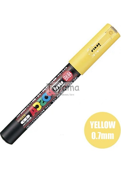 Sarı Stil 1 Adet Uni Posca Pc-1m Boya Markörü- Ekstra Ince Mermi Ucu Sanat Marker Kalemler Su Bazlı 28 Renk Mevcuttur (Yurt Dışından)