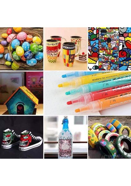 4 Renk Set Stili 8 Renk Akrilik Sanat Marker Kalem Seti Dıy Boyama Çizim Kartı Için Seramik Kaya Taş Kupa Cam Kumaş Giysileri Ahşap Çocuklar Grafiti (Yurt Dışından) fırsatları