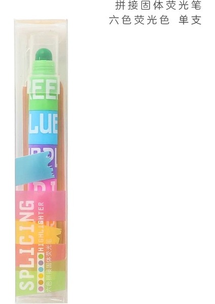 Floresan 6 Renk Stili 6 Renk Ekleme Katı Fosforlu Mum Boya Mermi Floresan Grafiti Kalem Öğrencileri Yazma Mark Dergisi Peool Malzemeleri (Yurt Dışından)