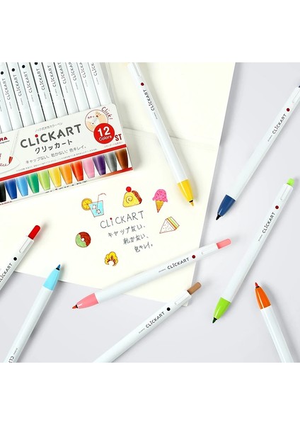 Açık Yeşil St-12 Stili 1 Adet Japonya Zebra Clickart Push-Tipi Suluboya Kalem WYSS22 Anti-Halo Boyama Öğrenci El Hesabı Boyama Renk Anti-Kuru Kanca Kalem (Yurt Dışından) modelleri