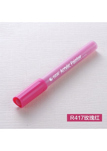 R417 Stili 1 Adet Akrilik Boya Sanat Marker Kalem Su Bazlı Pigment Mürekkep Işaretleyici Kalemler Kaya Cam Porselen Kupa Ahşap Kumaş Boyama Doodling (Yurt Dışından)