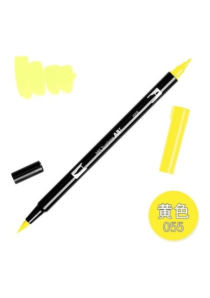 No.55 Tarzı 1 Adet Tombow Ab-T Japaolors Sanat Fırça Kalem Çift Kafaları Işaretleyici Meslek Su Işaretleyici Kalem Boyama Kawaii Kırtasiye (Yurt Dışından)