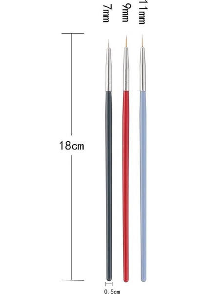 1 Adet 12MM Tarzı Yağlı Boya Fırçası Ahşap Handel Naylon Saç Suluboya Guaj Akrilik Boyama Sanat Araçları Için Farklı Boyut Kanca Çizgi Kalem (Yurt Dışından) modelleri