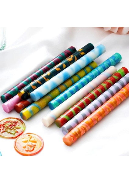Ningmengbaixiangguo Tarzı Retro Yangın Boya Balmumu Sopa Renk Karışımı Dıy Yangın Boya Mühür Zarf Davetiye Kartı Dekorasyon Renkli Parlak Mühür Balmumu (Yurt Dışından) fiyatları