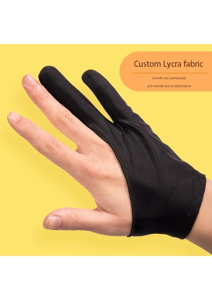 Erkek Tarzı Boyama Anti-Kirlenme Eldivenleri Siyah Iki Parmaklı Anti-Aşınma Profesyonel Sanatçı Kroki Renk Toz Düz Çizim (Yurt Dışından) modelleri