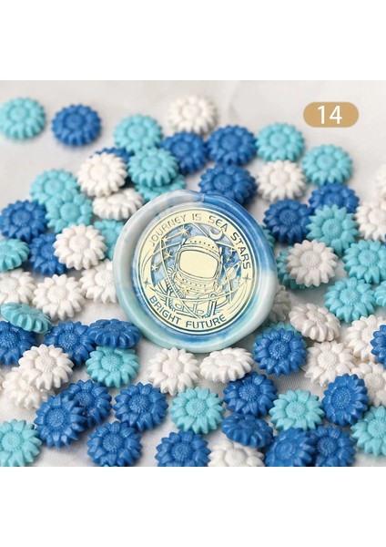 No.14 Tarzı Unflower Glitter Inci Sızdırmazlık Balmumu Boncuk Scrapbooking Sızdırmazlık Damga Zarf Düğün Davetiyesi El Yapımı Diy Doğum Günü Hediyesi (Yurt Dışından)