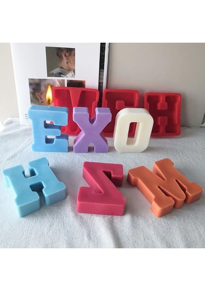 J Tarzı 3D Harfler Silikon Kalıp Dıy Alfabe Mumlar Kalıpları Kil Alçı Zanaat Reçine Kalıp Anahtarlık Takı Yapımı Malzemeleri Aksesuarları (Yurt Dışından) fiyatları
