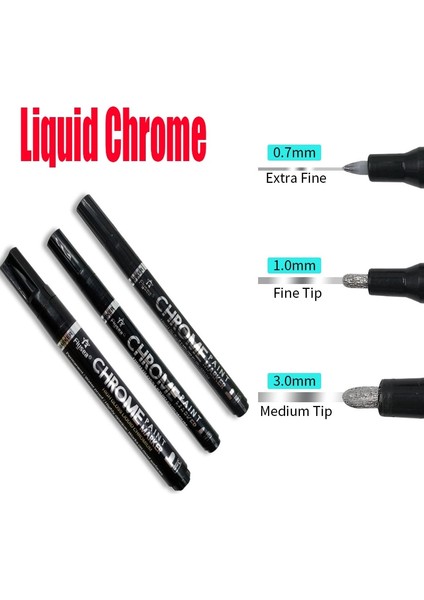 0,7 mm Stili 2021 Sanat Sıvı Krom Kalem Dıy Boya Gümüş Ayna Işaretleyici Solmaya Dayanıklı Metal Kalıcı Boya Craftwork Işaretleyiciler Kalemler Fosforlu Kalemler (Yurt Dışından) fiyatları