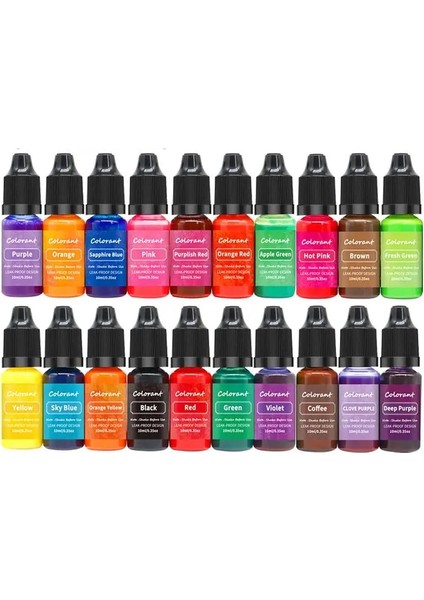 No.1 Stili 10 ml Mum Dyeolors Boyama Pigment Sıvı Renk Özü Dıy Balmumu Mum Kalıp Sabun Boyama El Yapımı El Sanatları Reçine (Yurt Dışından)