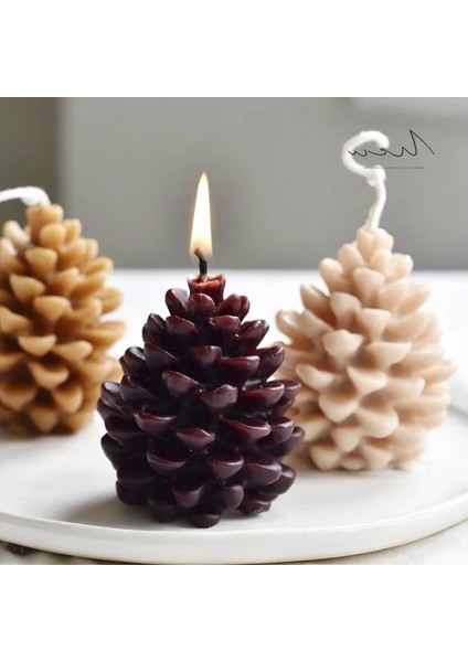 Çam Kozalakları Tarzı Suni Çam Kozalağı Mum Orgalicon Dıy Suni Çam Kozalağı Aromatik Mum Yapımı Reçine Sabun Kalıp Yılbaşı Hediyeleri Malzemeleri Ev Dekorasyon (Yurt Dışından) modelleri