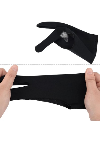 Rd-M Stili Sanatçı Eldiven Çizim Siyah 2 Parmak Boyama Dijital Tablet Sanat Öğrencileri Için Yazma Eldiven Sanat Severler Çizim Eldivenleri (Yurt Dışından) indirimleri