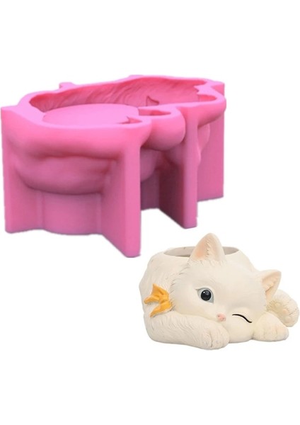 No.2 Tarzı 3D Hayvanlar Küçük Tilki Beton Silikon Pot Kalıp Etli Saksı Kil Çimento Alçı Kalıpları Dıy Ev Bahçe Saksı Kalıp (Yurt Dışından)