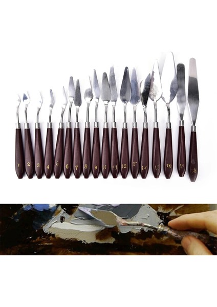 No.13 Tarzı Paslanmaz Çelik Boyama Paleti Kazıma Araçları Kürek Spatula Yağlıboya Bıçağı Sanatçı Aracı Ofis Okul Malzemeleri Için (Yurt Dışından) fırsatları