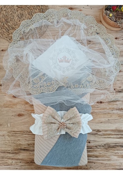 Triko Przm Bebek Kundağı Unisex Bebek Dış Kundak Battaniyesi Hastane Çıkışı Kundak Battaniye