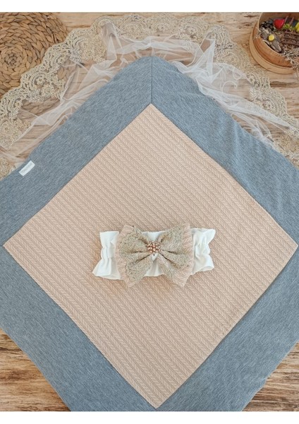 Triko Przm Bebek Kundağı Unisex Bebek Dış Kundak Battaniyesi Hastane Çıkışı Kundak Battaniye
