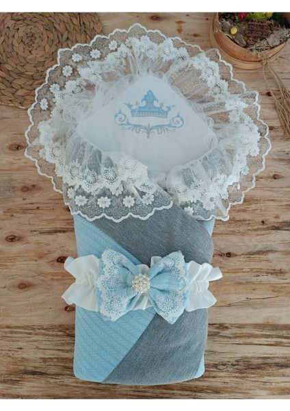 Triko Przm Bebek Kundağı Unisex Bebek Dış Kundak Battaniyesi Hastane Çıkışı Kundak Battaniye