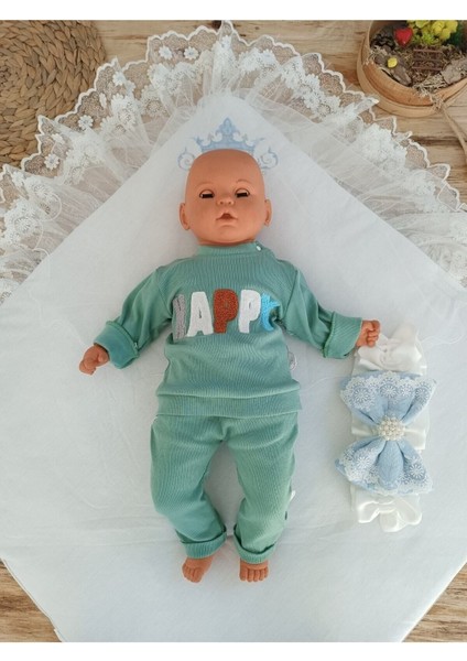 Triko Przm Bebek Kundağı Unisex Bebek Dış Kundak Battaniyesi Hastane Çıkışı Kundak Battaniye