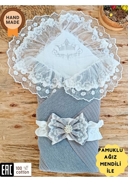 Triko Przm Bebek Kundağı Unisex Bebek Dış Kundak Battaniyesi Hastane Çıkışı Kundak Battaniye