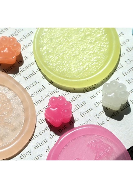 Mavi Stil Karanlıkta Glow Emaye Mühür Kedi Pençesi Şekilli Balmumu Parçacıkları Renk Karıştırma Yaratıcı Diy El Hesabı Mum Mühür Makaleleri (Yurt Dışından)