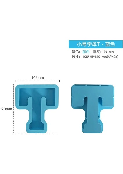 T Tarzı 3D Harfler Silikon Kalıp Dıy Alfabe Mumlar Kalıpları Kil Alçı Zanaat Reçine Kalıp Anahtarlık Takı Yapımı Malzemeleri Aksesuarları (Yurt Dışından)