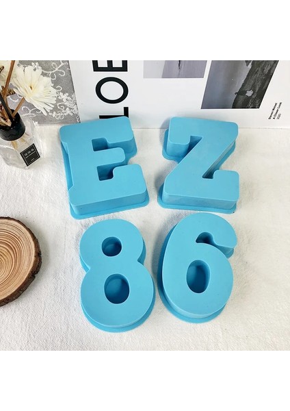 T Tarzı 3D Harfler Silikon Kalıp Dıy Alfabe Mumlar Kalıpları Kil Alçı Zanaat Reçine Kalıp Anahtarlık Takı Yapımı Malzemeleri Aksesuarları (Yurt Dışından) fırsatları