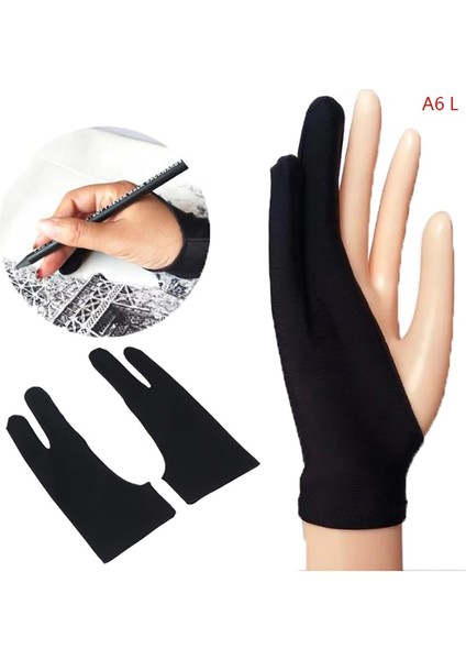 Mavi Sanatçı Çizim ve Kalem Grafik Tablet Pad Için Parmak Kirlenme Önleyici Eldivenler (Yurt Dışından)