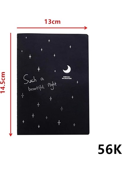 Kara Kitap 1 Adet Tarzı Ketchbook Günlüğü Siyah Kağıt Not Defteri 56 K Kroki Grafiti Defter Çizim Boyama Ofis Okul Kırtasiye Hediyeler Için (Yurt Dışından)