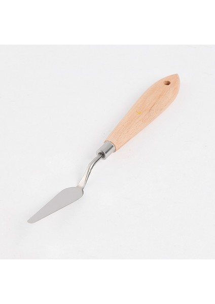 No.17 Stili Palet Bıçağı Boyama Paslanmaz Çelik Spatula Palet Bıçağı Yağlı Boya Metal Bıçaklar Ahşap Saplı Fc (Yurt Dışından) modelleri