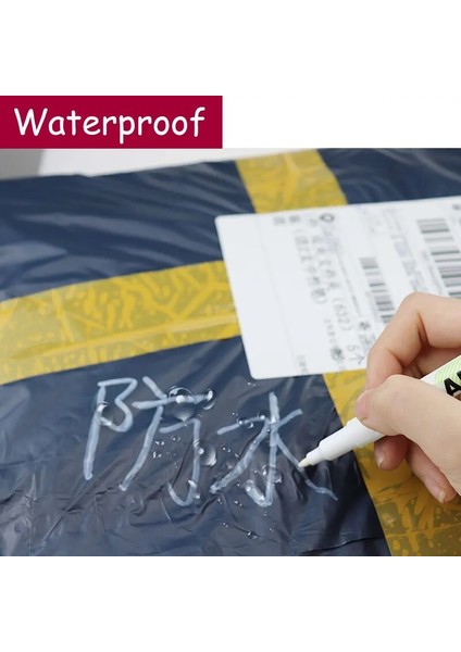 Gümüş 3 Adet 0.6 mm Stil 3 Adetlot Beyaz Işaretleyici Kalemler Grafiti Jel Kalem Fosforlu Yağlı Su Geçirmez Plastik Yazma Çizim Kırtasiye Okul Malzemeleri (Yurt Dışından) indirimleri