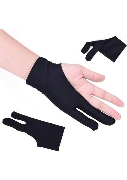 Kadın Stili Için Sağ ve Sol El Sanatçısı Için Siyah Serbest Boyut Herhangi Bir Gra Çizim Tableti Için Çizim Eldiveni Siyah 2 Parmak Kirlenme Önleyici, Her Ikisi De (Yurt Dışından) modelleri