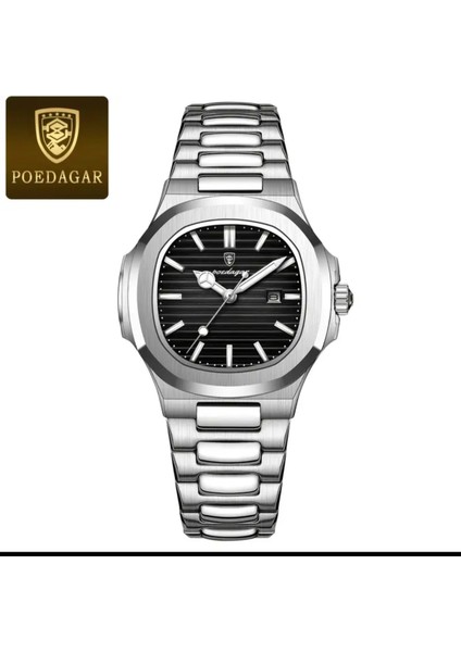 Özel Collection Tasarım Şık Paslanmaz Çelik Mineral Cam ve Takvim Japon Kuvars Bayan Kol Saati