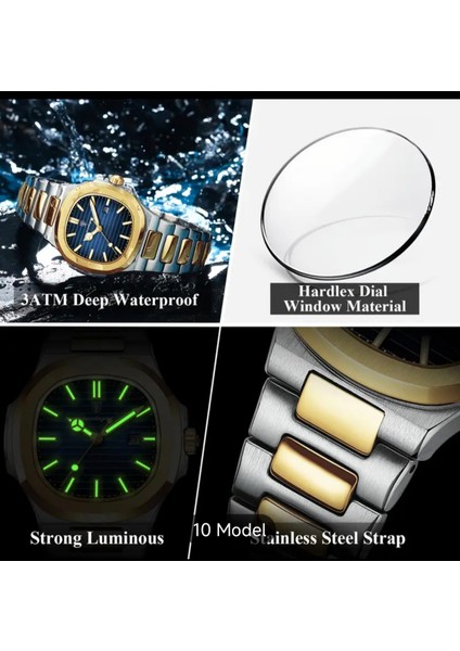 Özel Collection Tasarım Şık Paslanmaz Çelik Mineral Cam ve Takvim Japon Kuvars Bayan Kol Saati fırsatları