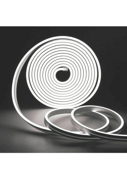Esnek Neon Hortum LED - Beyaz Işık 220V Rulo 120 Ledli 1 Metre