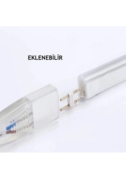 Esnek Neon Hortum LED - Beyaz Işık 220V Rulo 120 Ledli 1 Metre