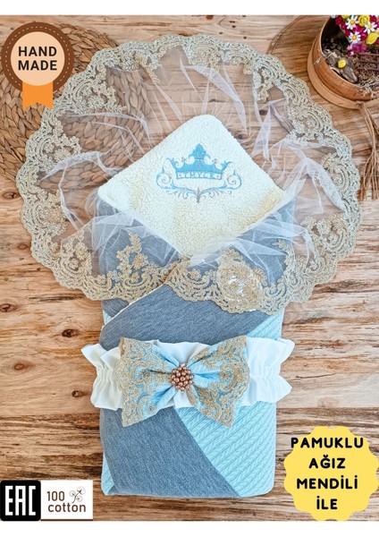 Triko Örgü Kışlık Bebek Kundağı & Bebek Battaniyesi - Pamuklu Yenidoğan Hastane Çıkışı & Hediyelik